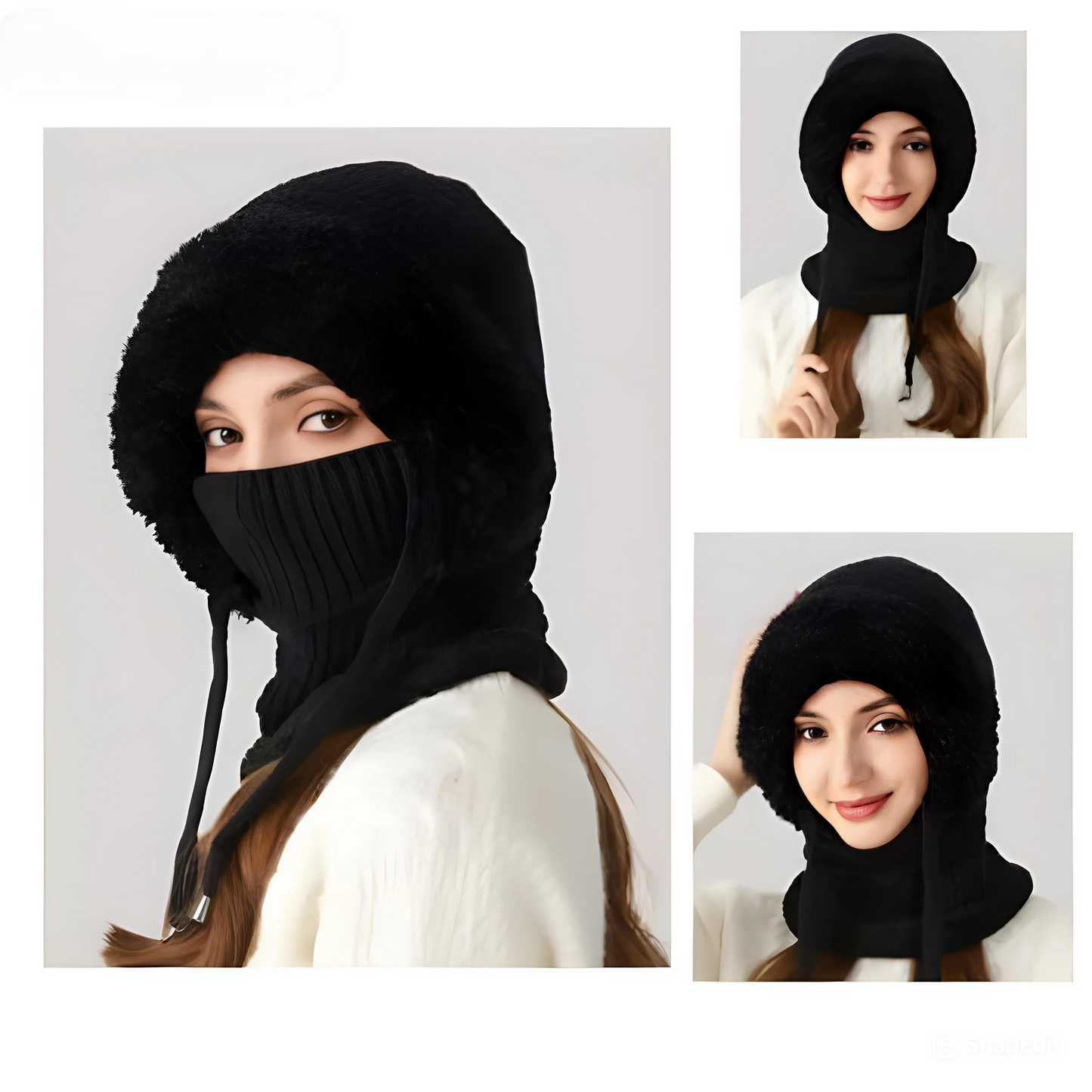 ❄️ 3 in 1 Beanie Hat For Women