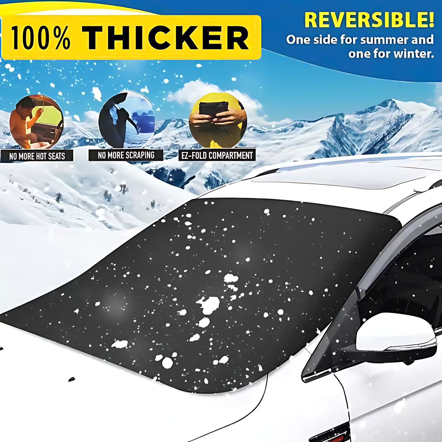 🛡️2025 Upgraded Car Windshield Magnetic Snow Cover