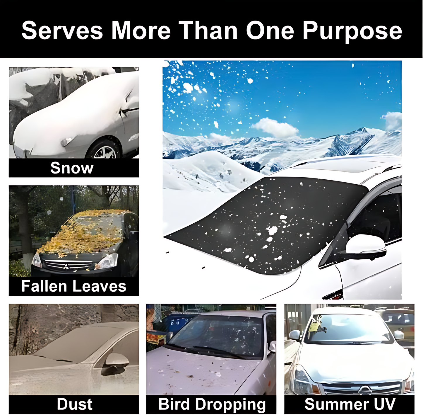 🛡️2025 Upgraded Car Windshield Magnetic Snow Cover